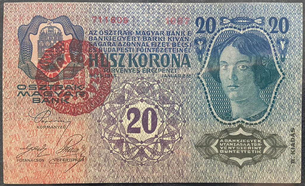20 korona - 1913 - II. kiadás - Magyar pecsét