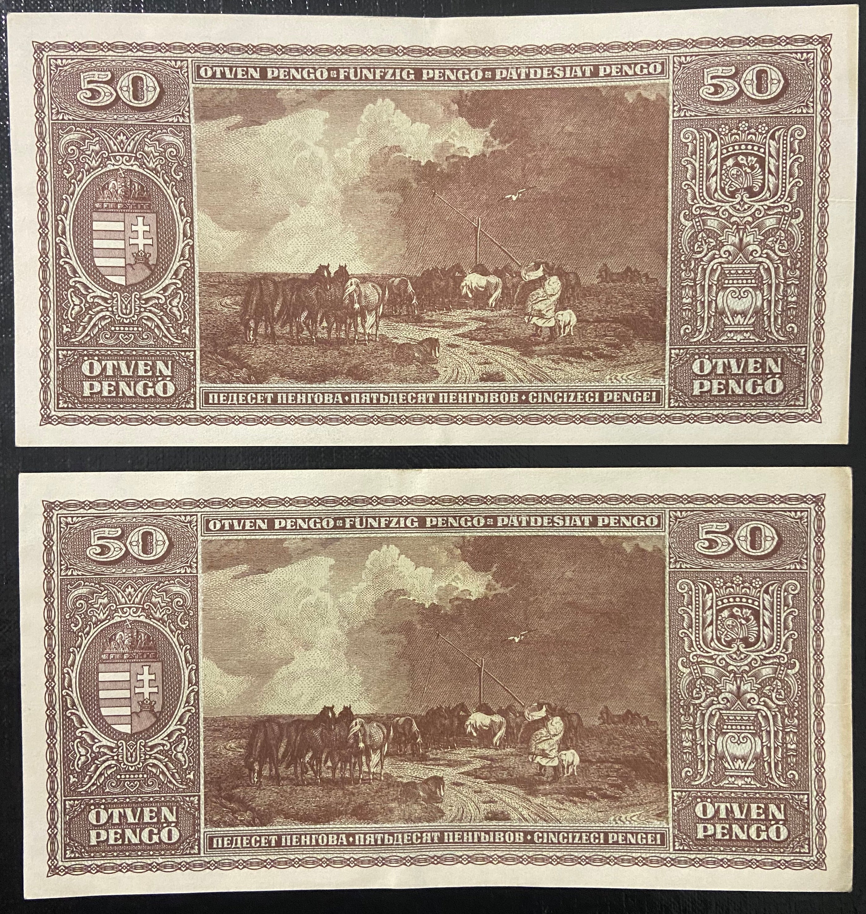 50 pengő - 1945 - sorszámkövető