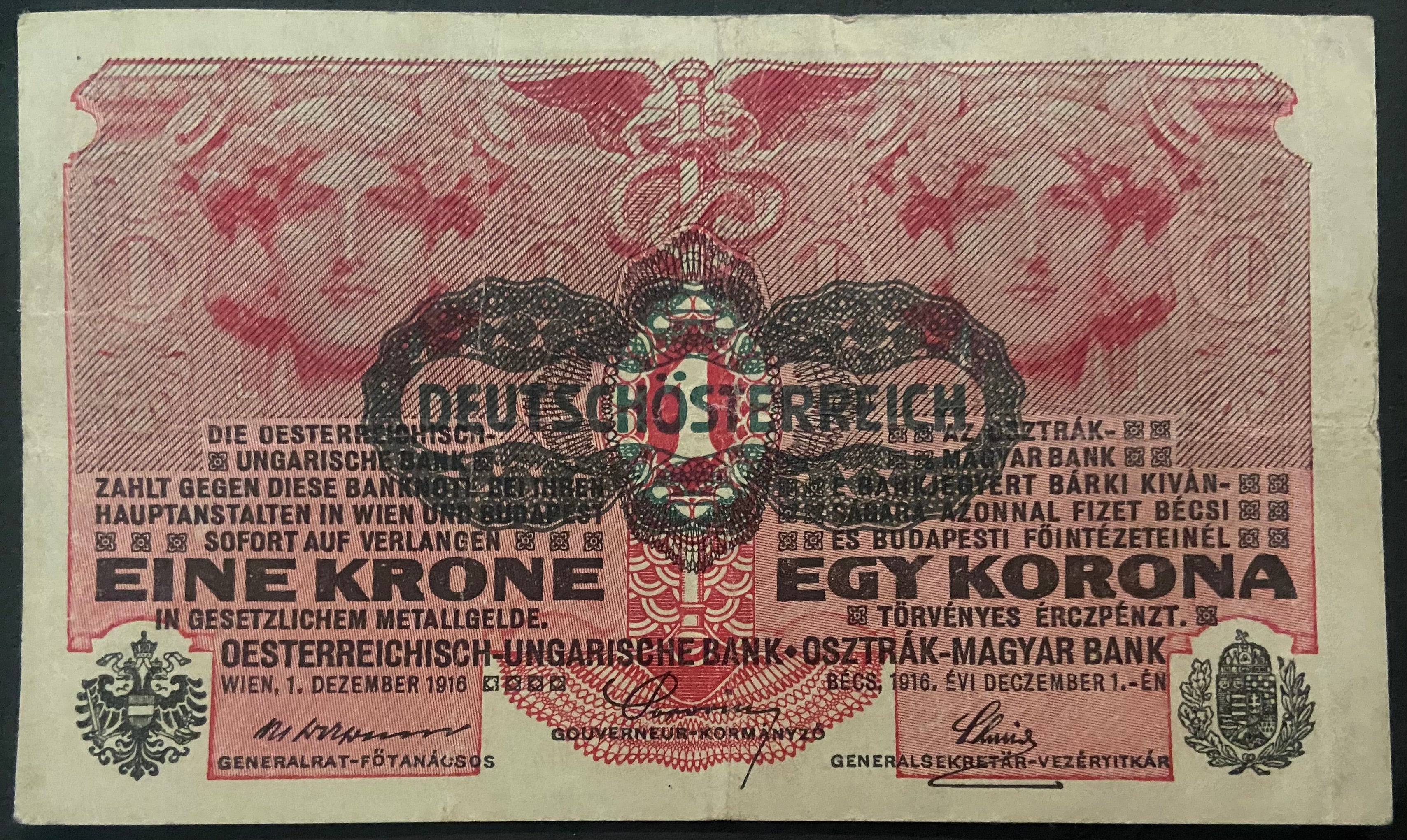 1 Korona – 1916 - DÖ
