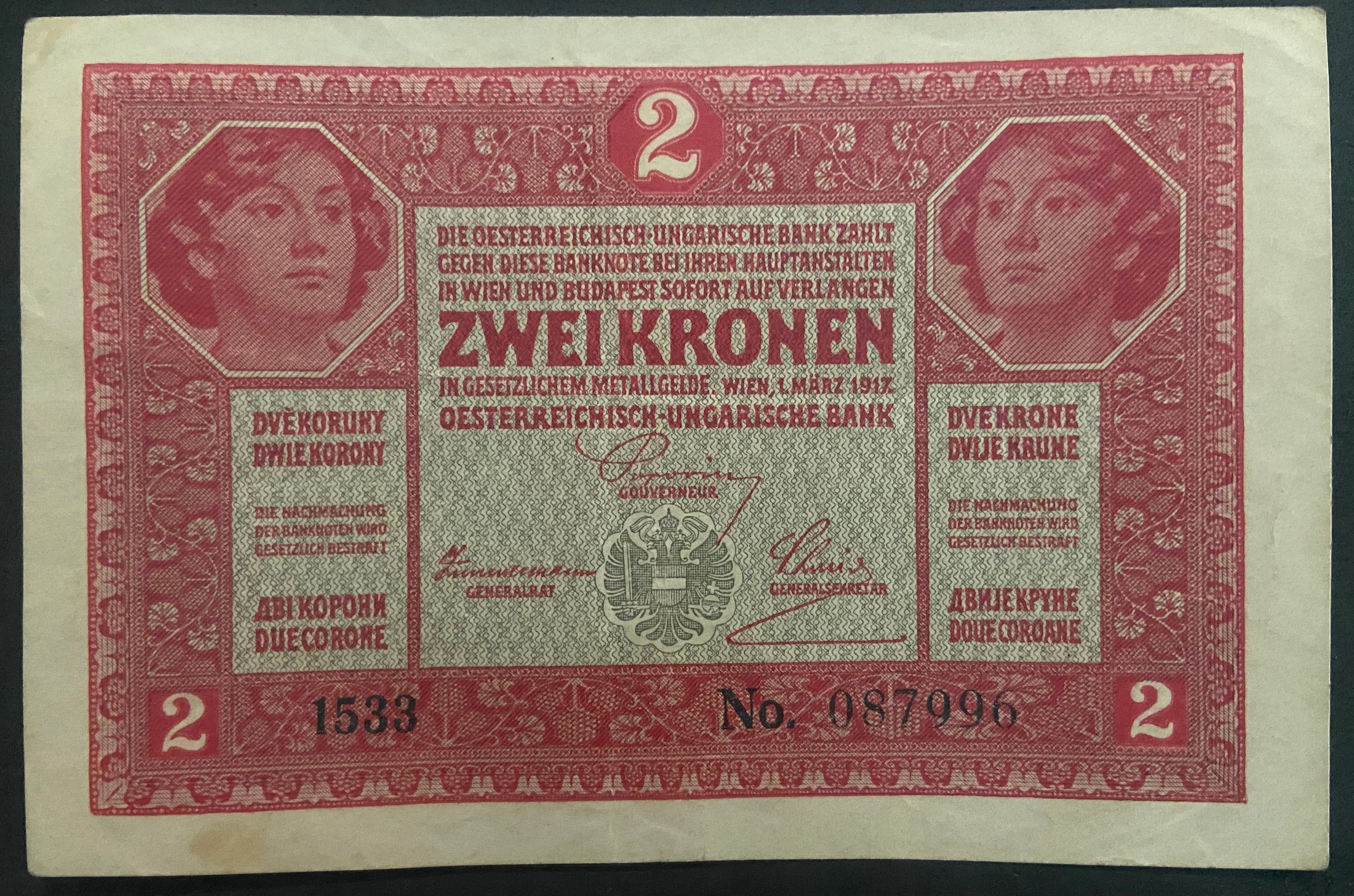 2 korona - 1917