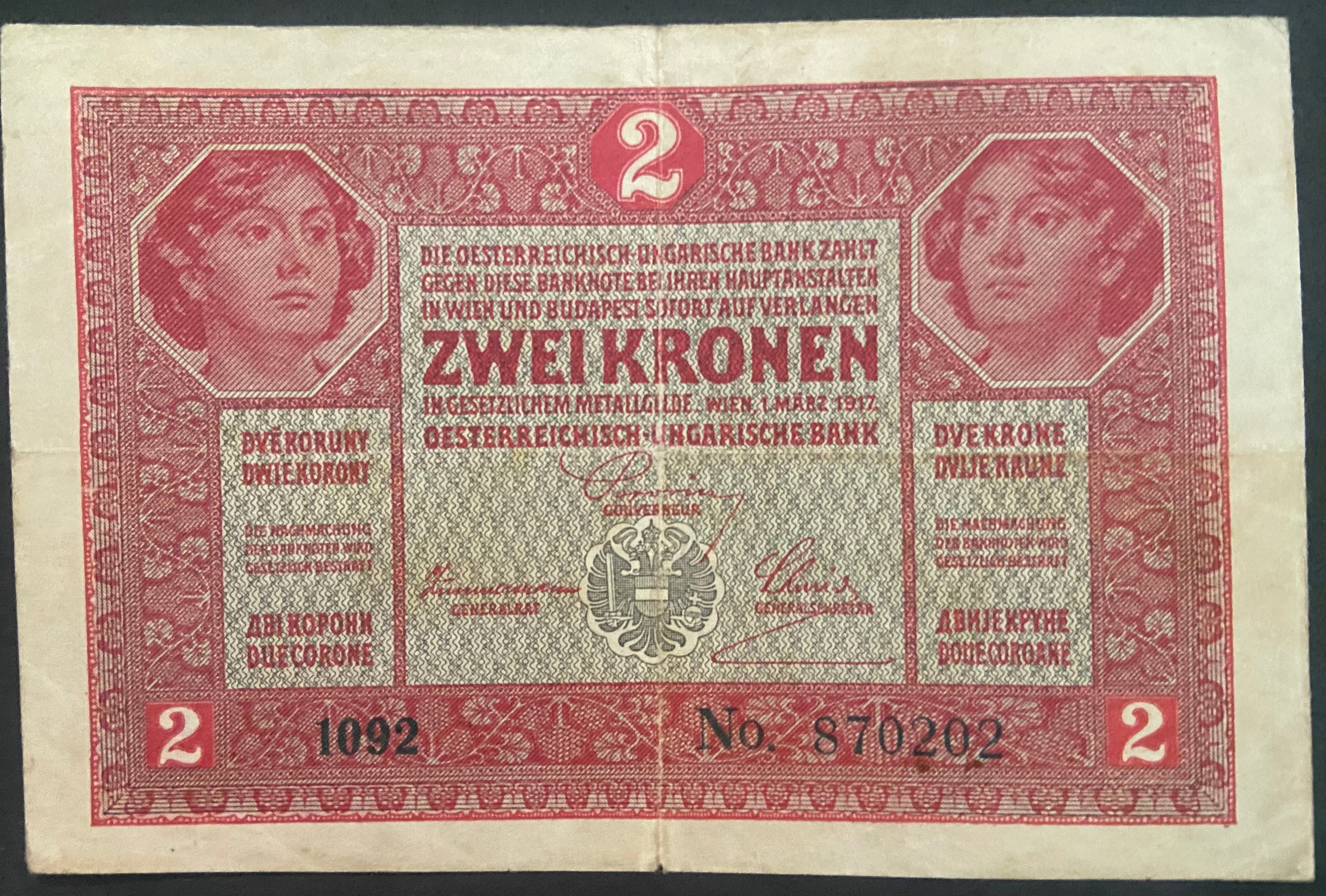 2 korona - 1917