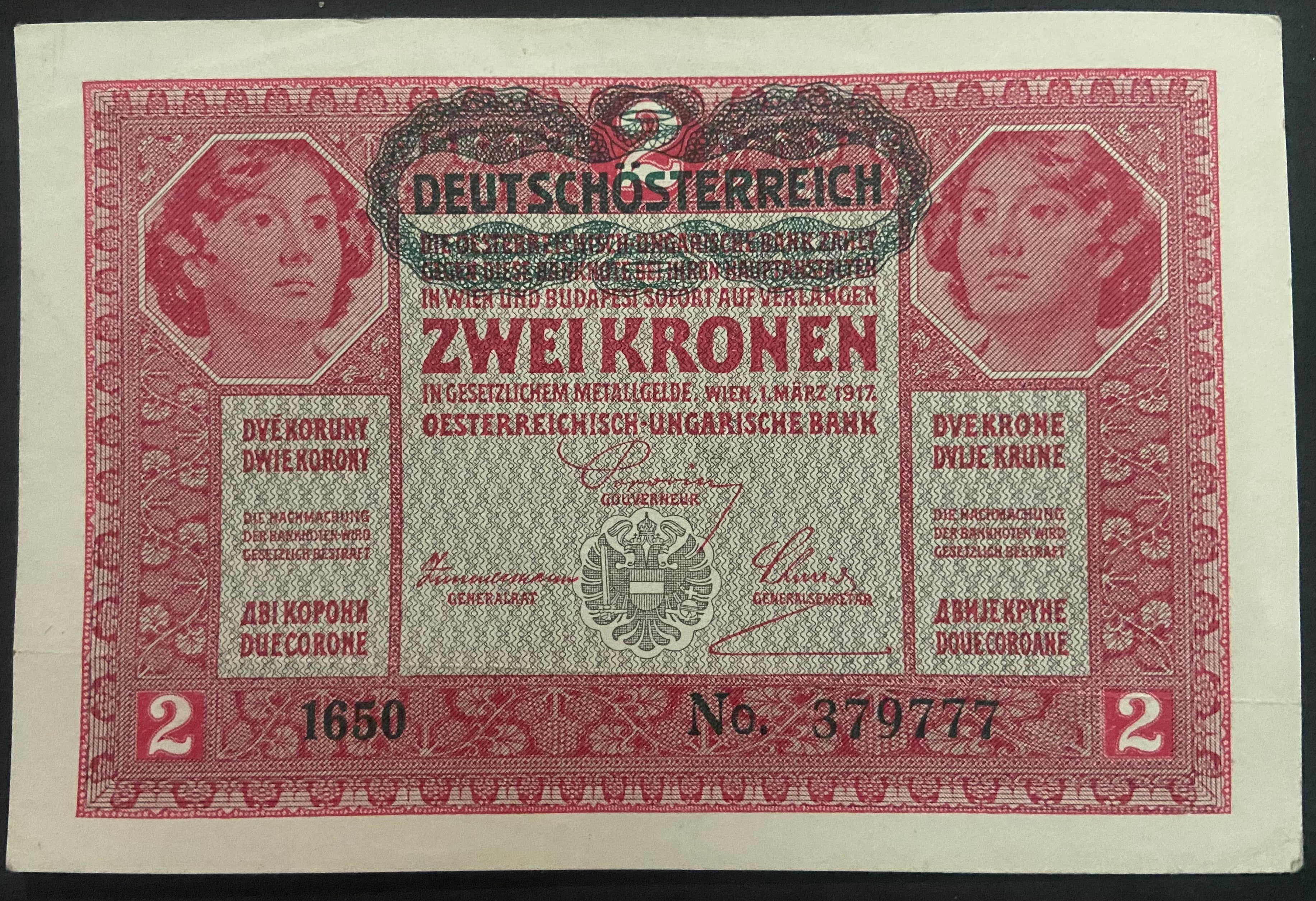 2 korona - 1917 - DÖ