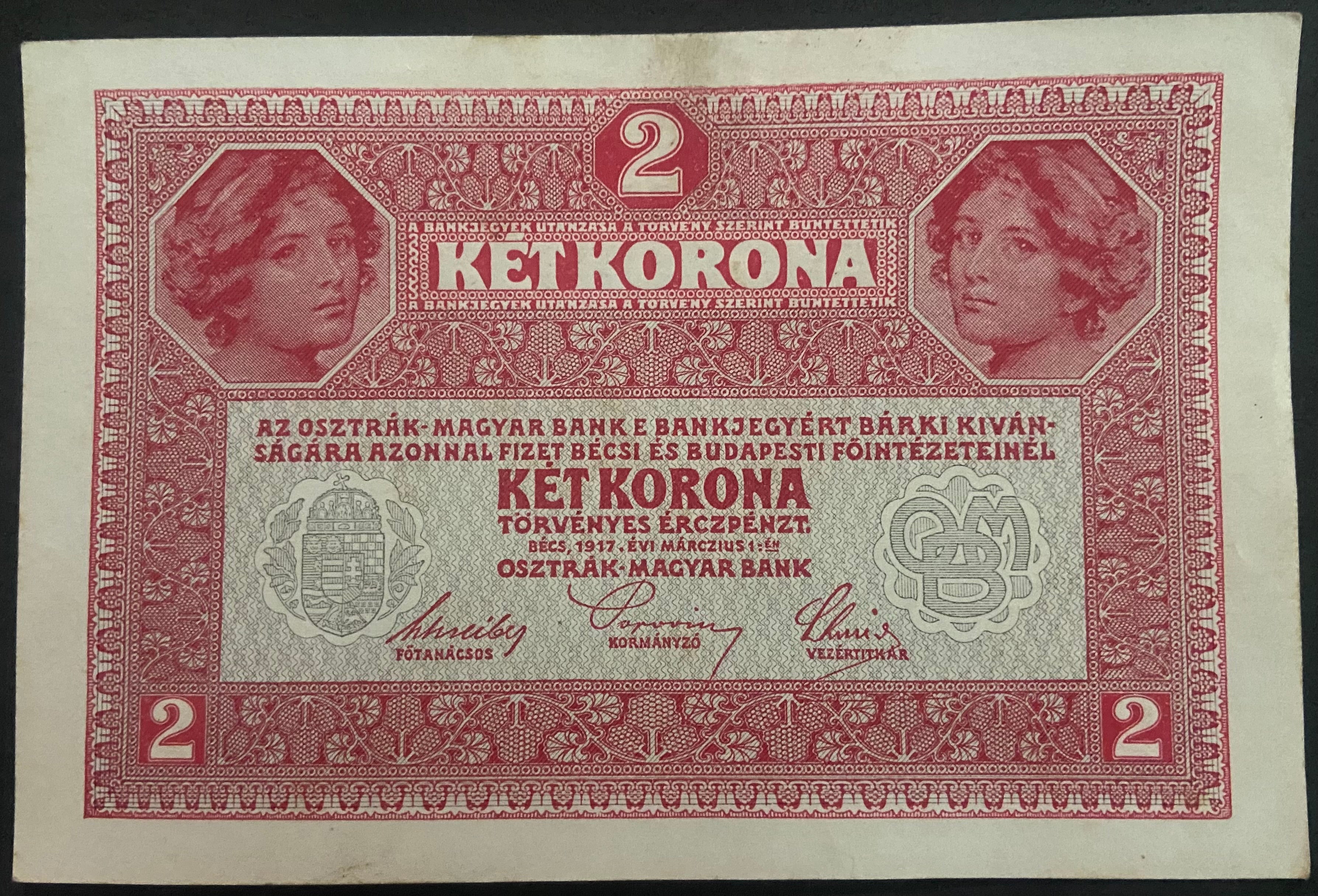 2 korona - 1917 - DÖ