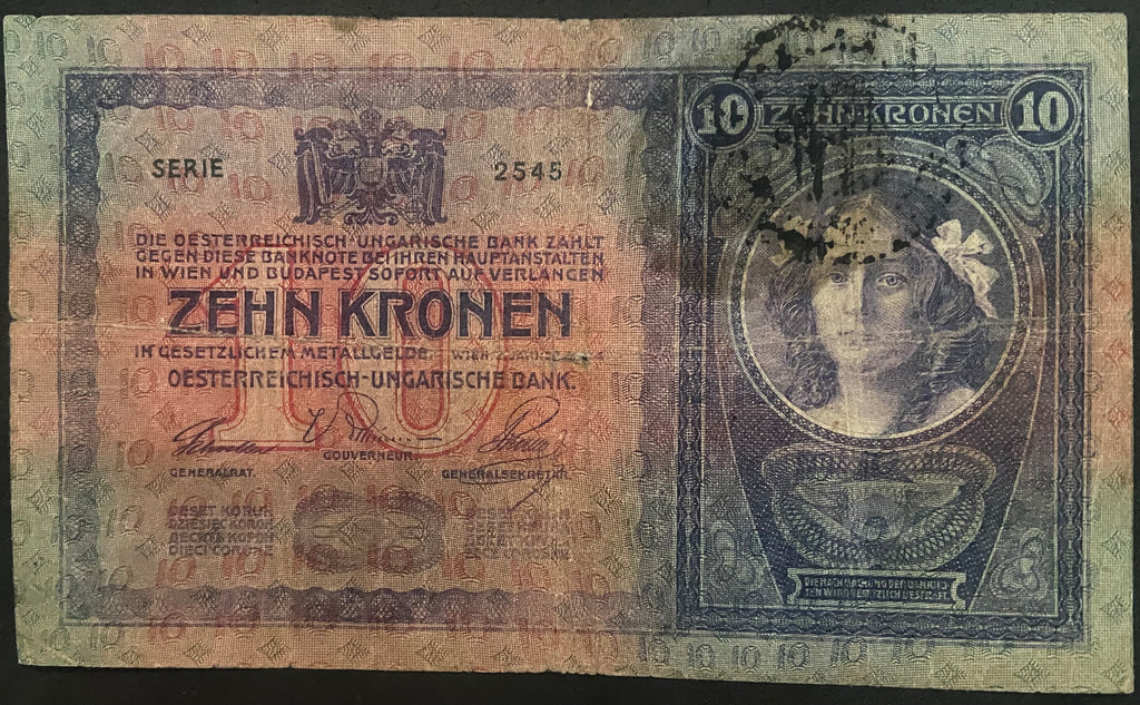 10 korona - 1904 - Román felülbélyegzés