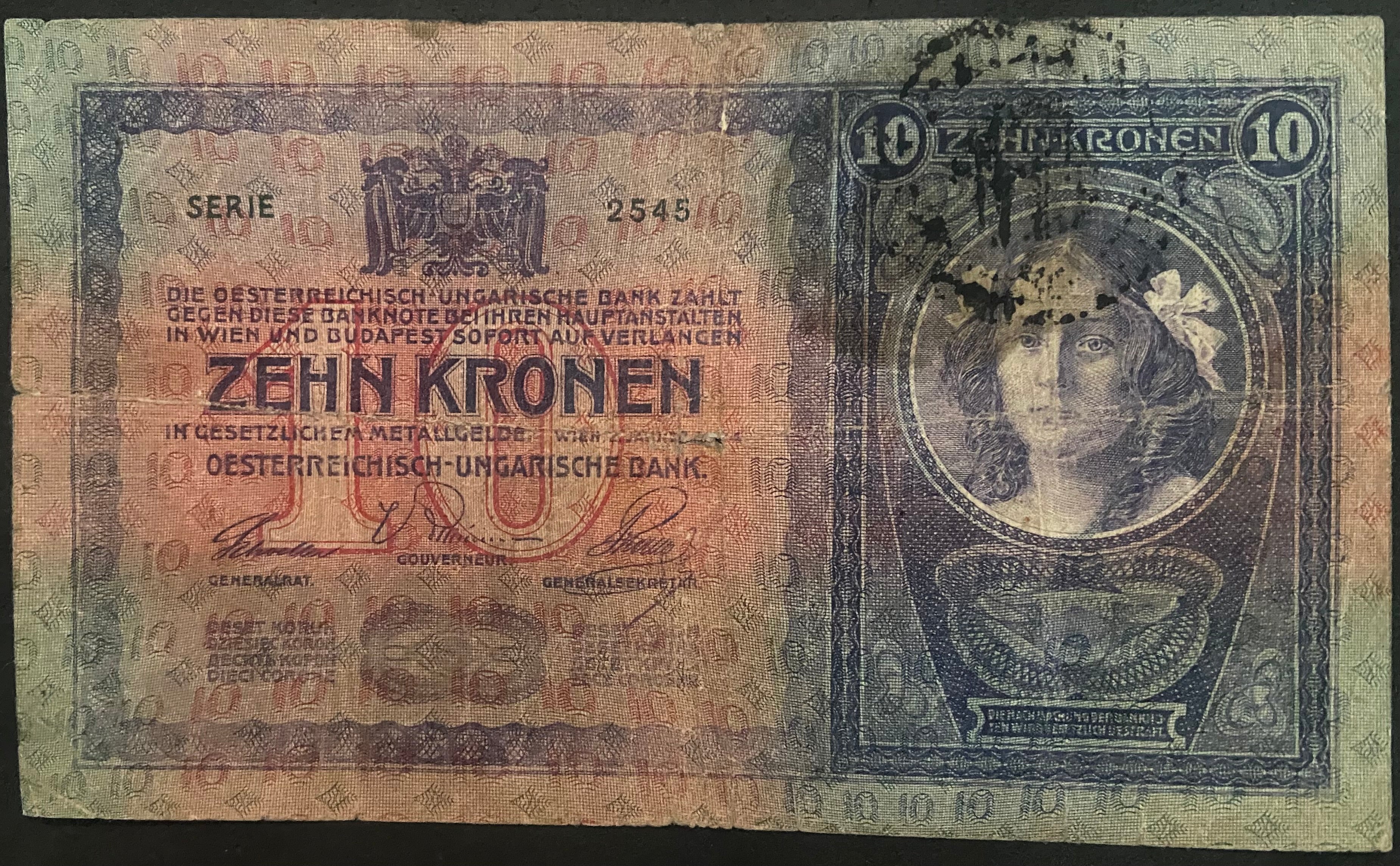 10 korona - 1904 - Román felülbélyegzés