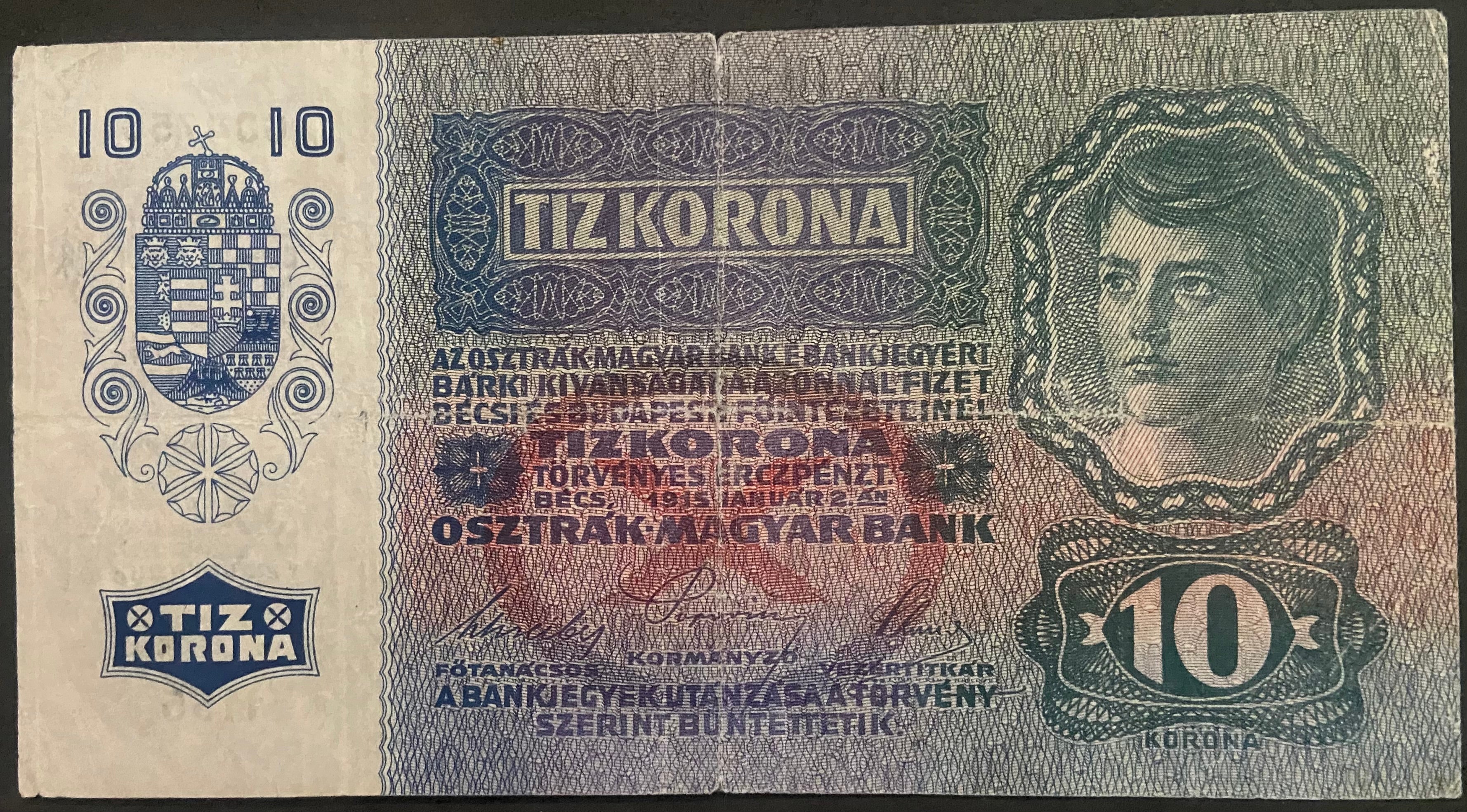 10 korona - 1915