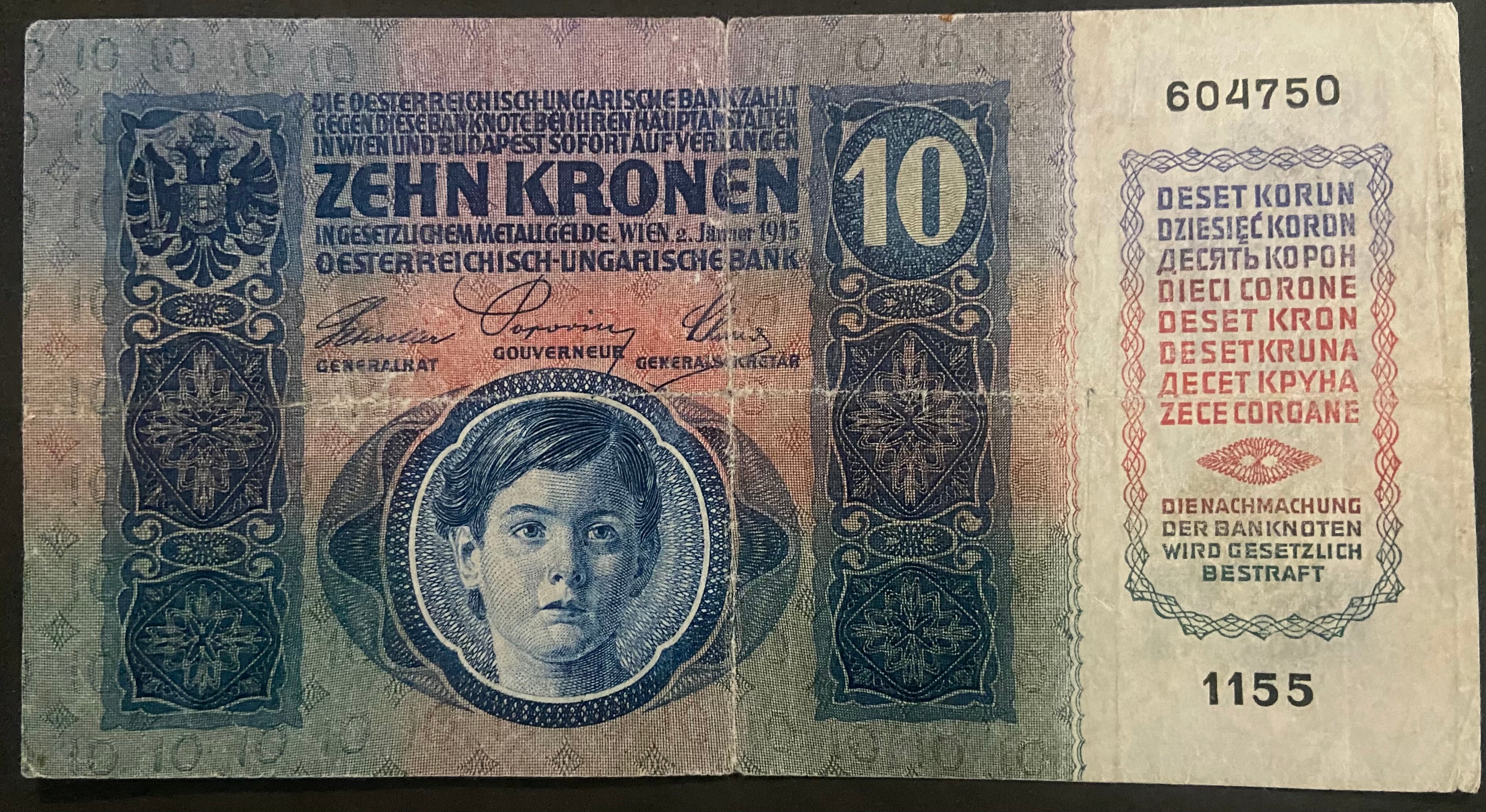 10 korona - 1915