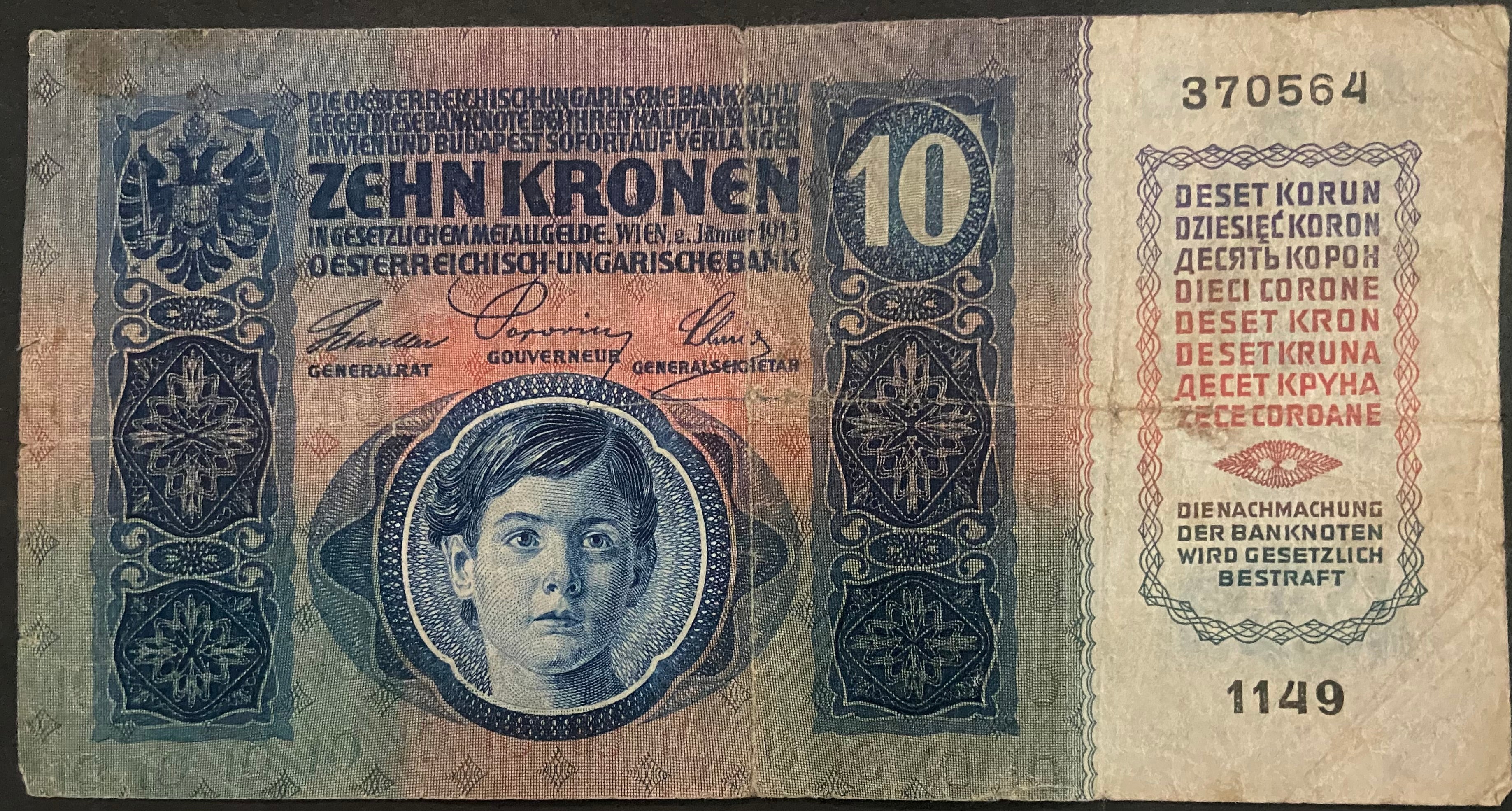 10 korona - 1915