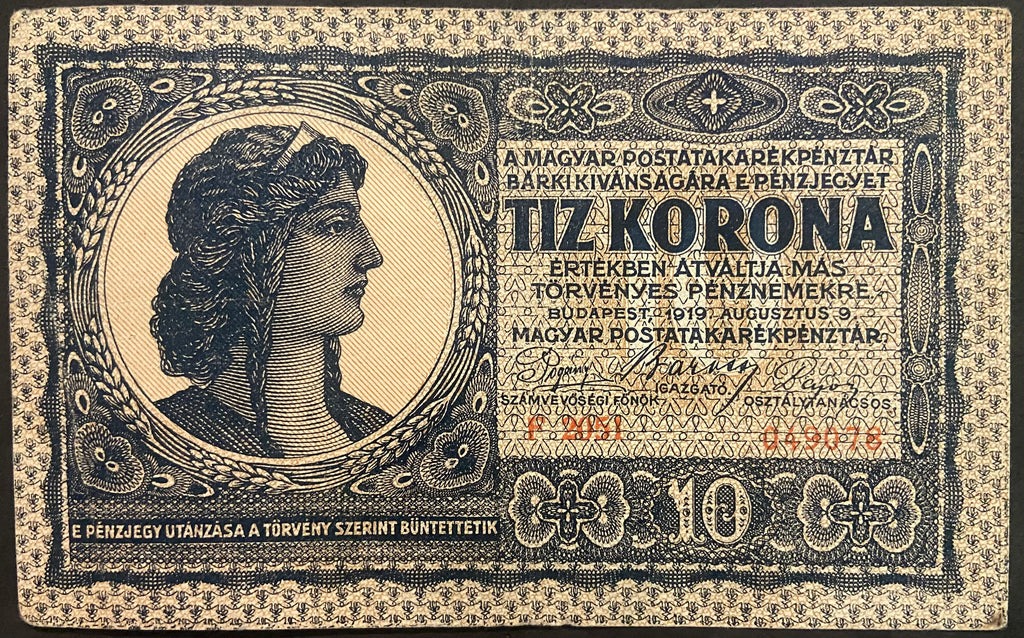 10 korona - 1919