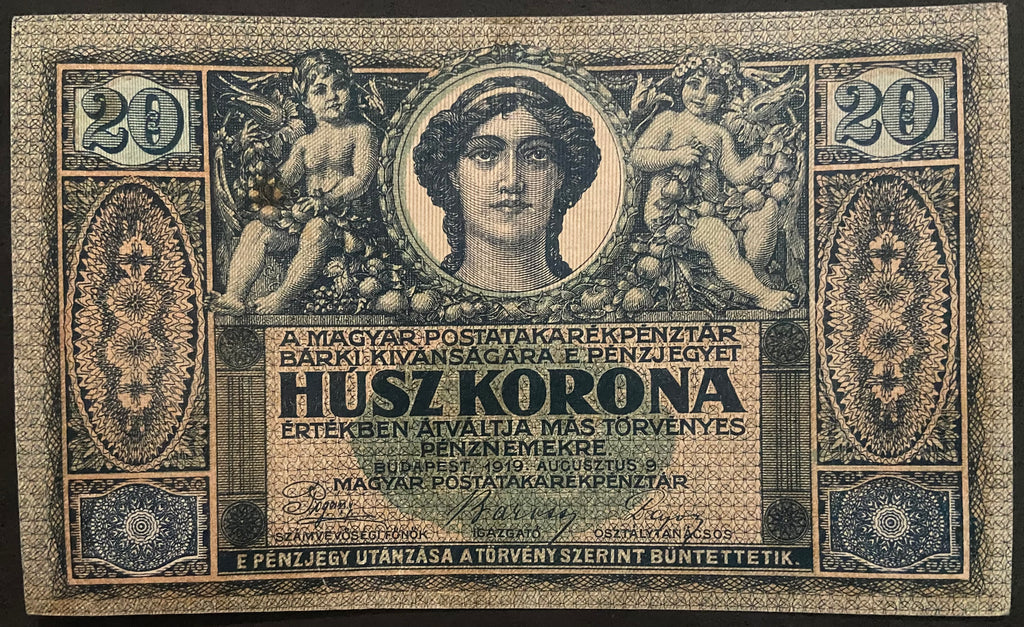 20 korona - 1919 augusztus