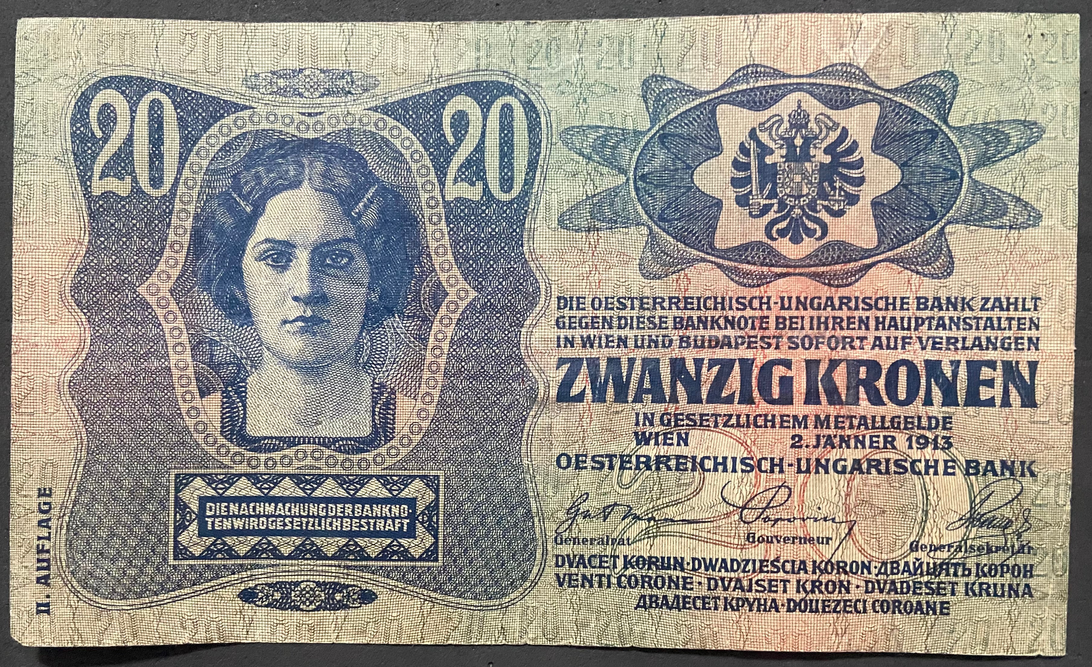 20 korona - 1913 - II. kiadás