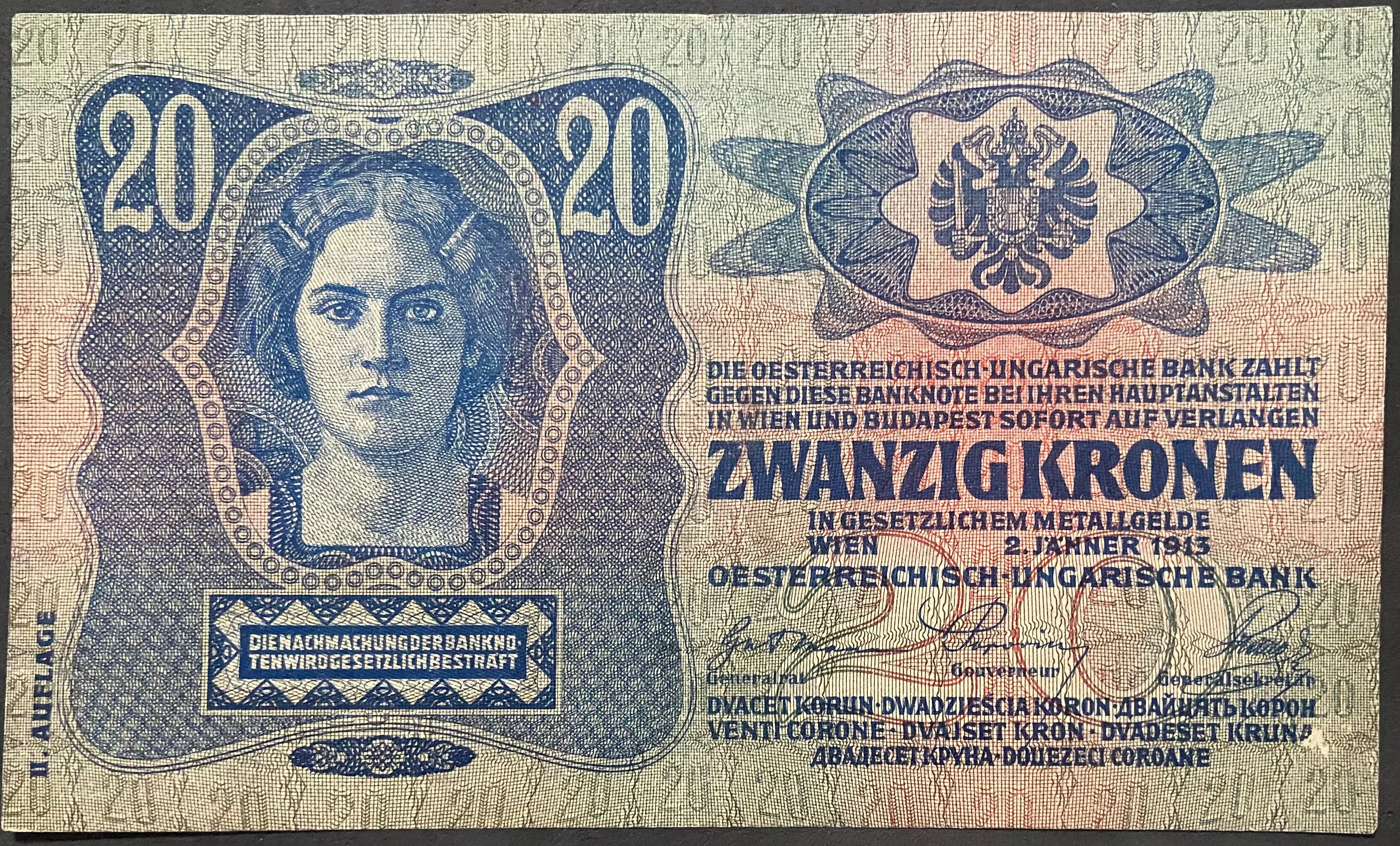 20 korona - 1913 - II. kiadás