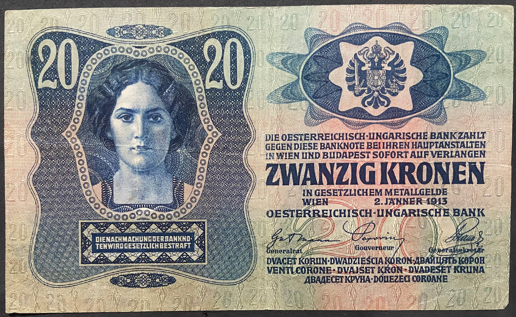 20 korona - 1913 - I. kiadás