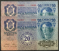 20 korona - 1913 - II. kiadás - DÖ - Sorszámkövető