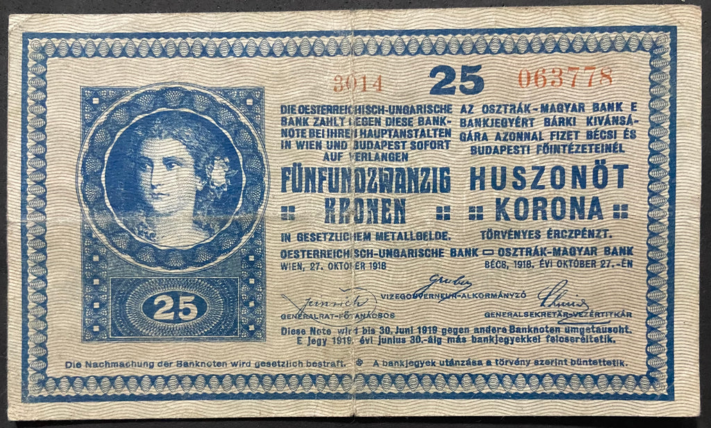 25 korona - 1918