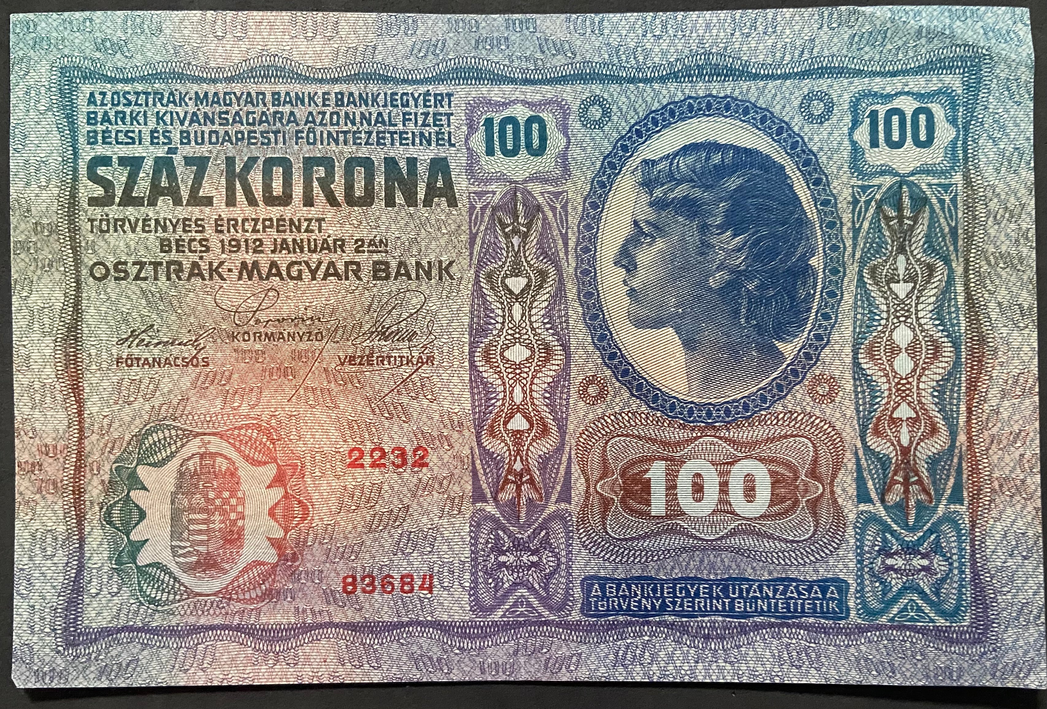 100 korona - 1912 - DÖ