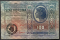 100 korona - 1912 - Román felülbélyegzés