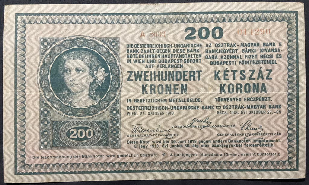 200 korona - 1918