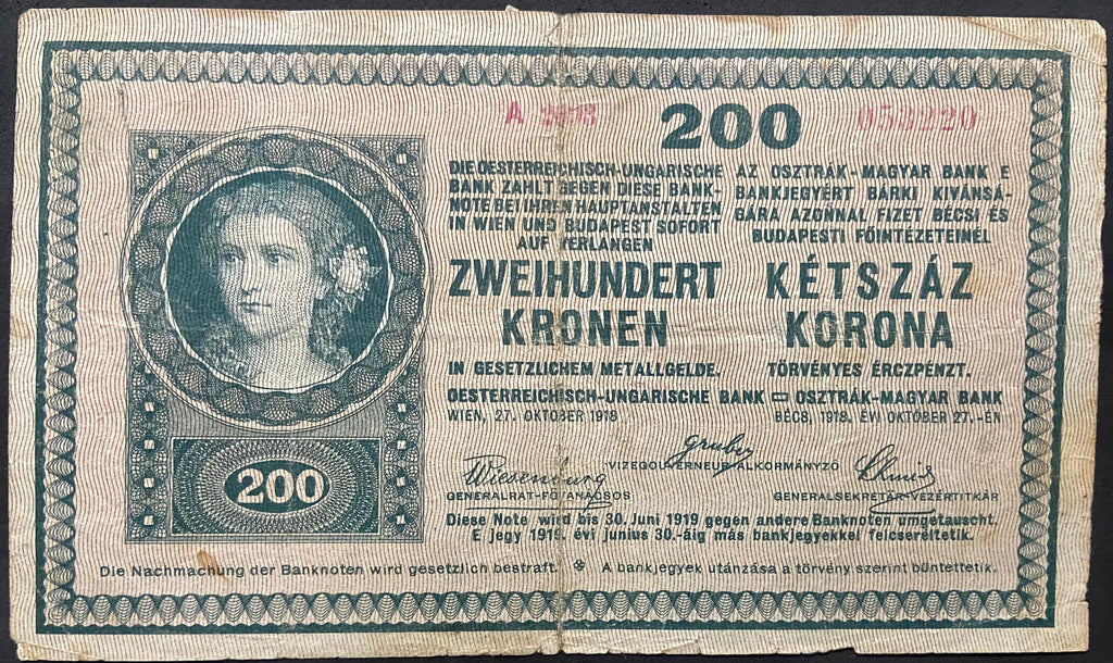 200 korona - 1918