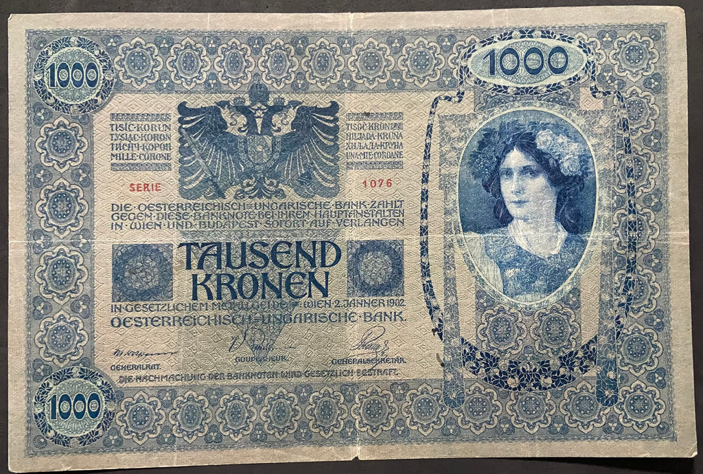 1000 korona - 1902 - Magyar nyelvű