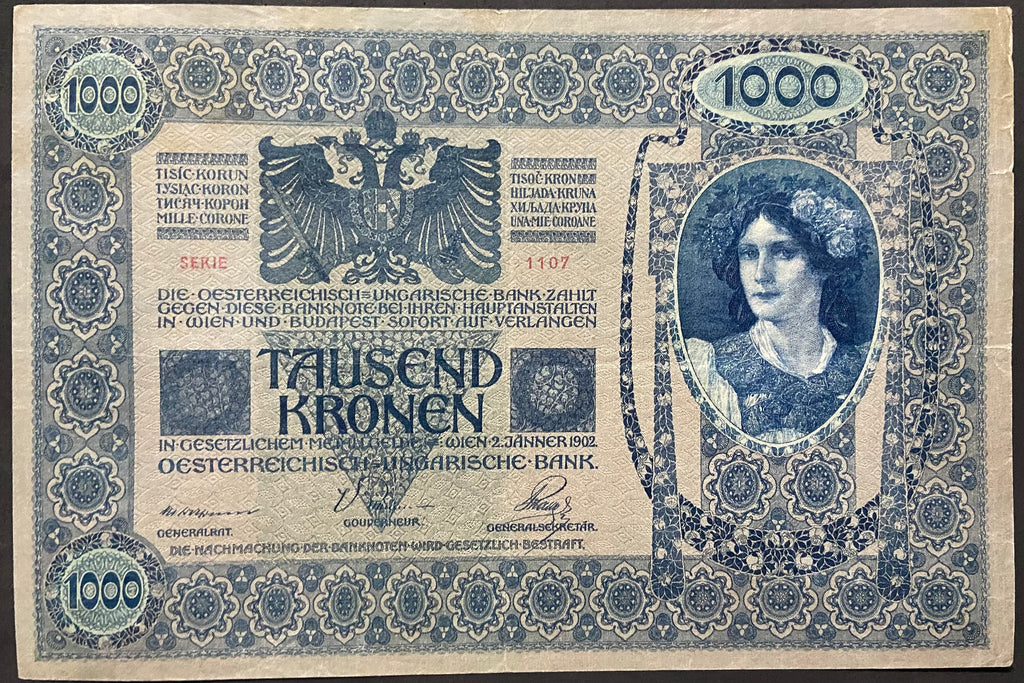 1000 korona - 1902 - Magyar nyelvű