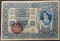1000 korona - 1902 bankjegy - Magyar felülbélyegzés
