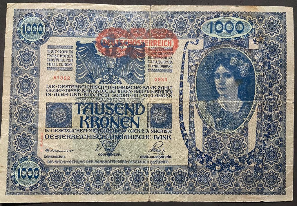 1000 korona - 1902 - II. kiadás - DÖ