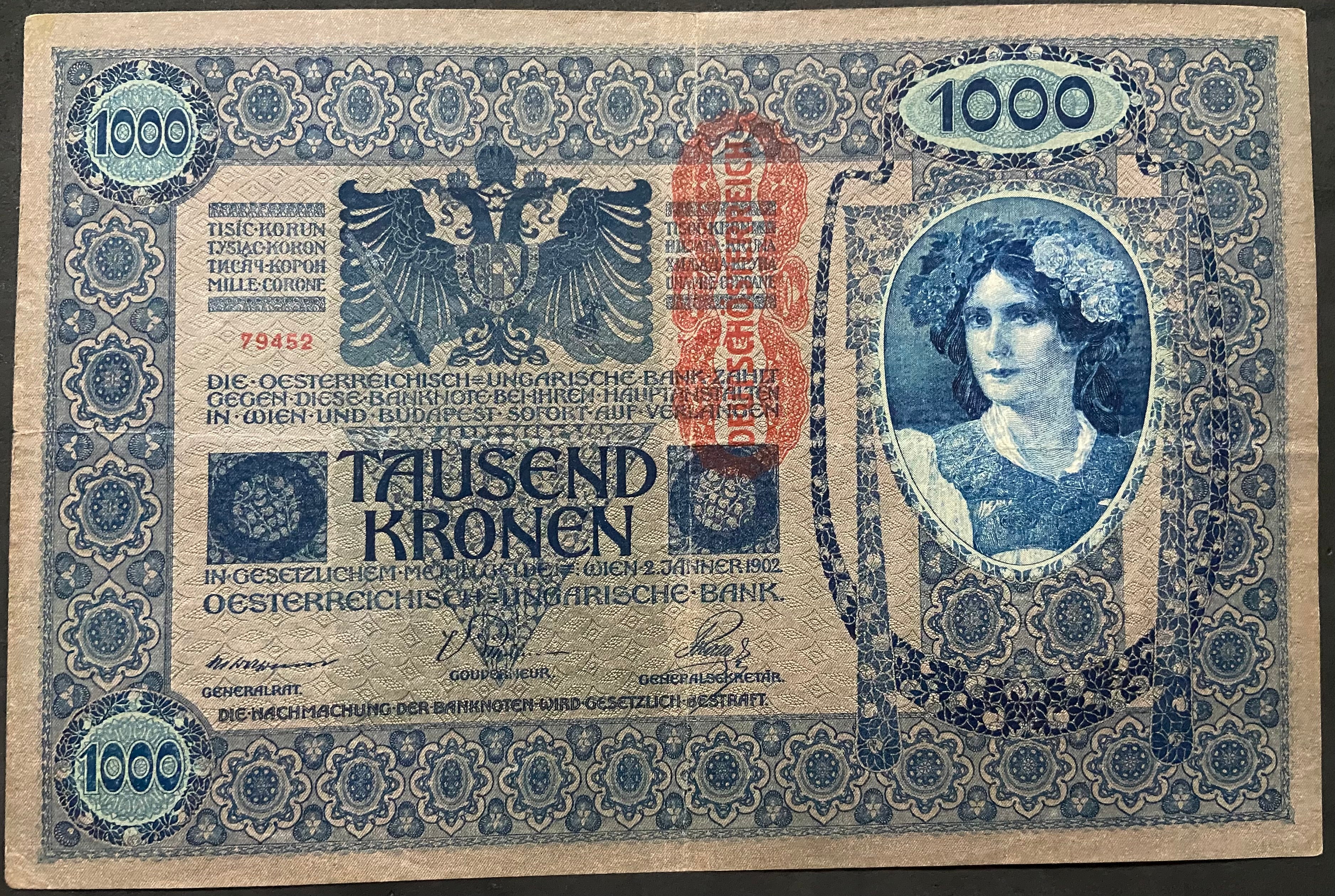 1000 korona - 1902 - DÖ