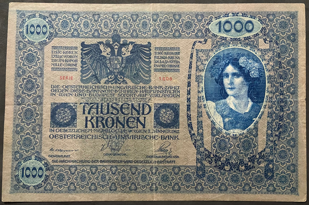 1000 korona - 1902 - DÖ