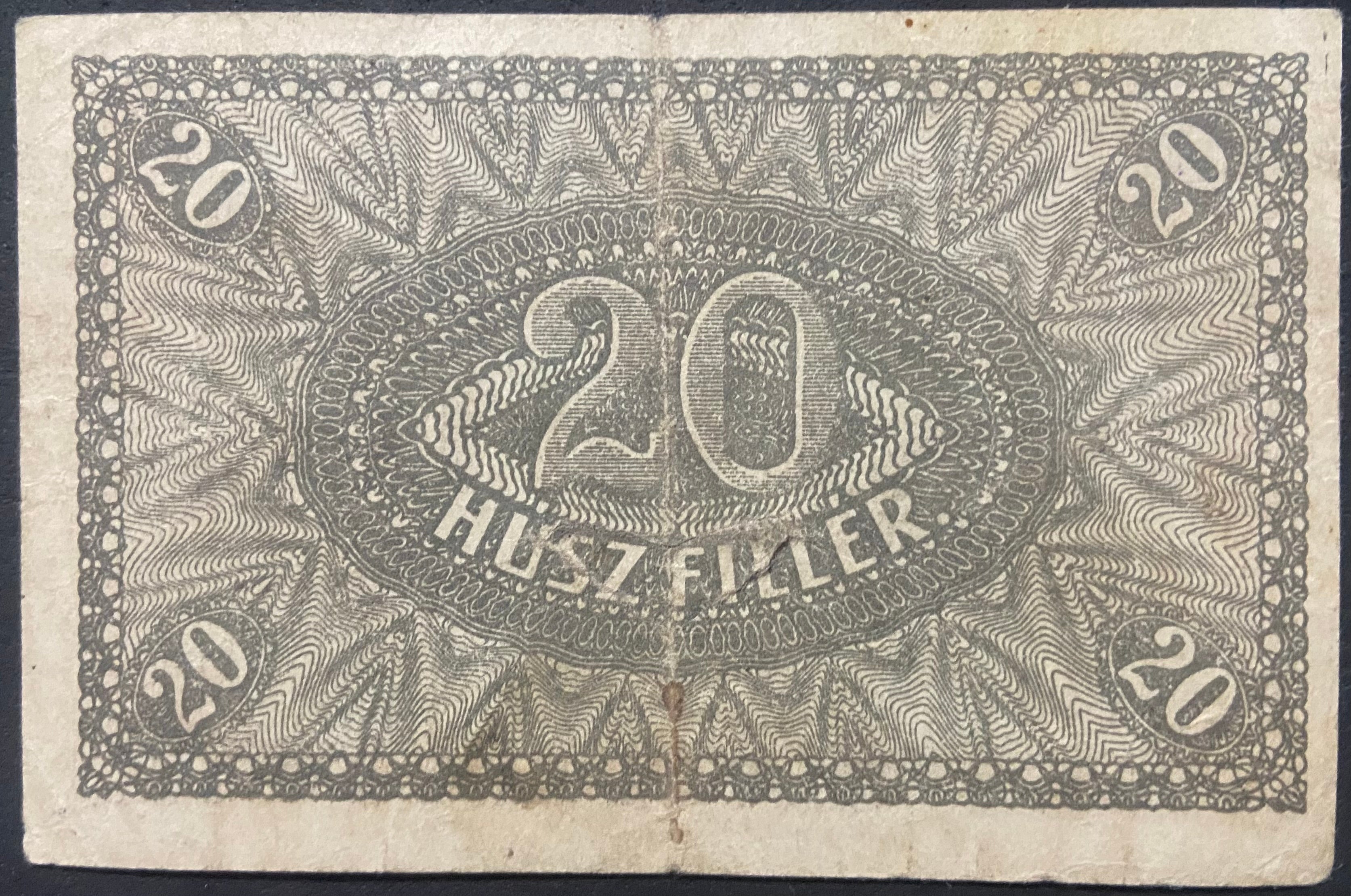 20 fillér - 1920