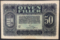 50 fillér - 1920