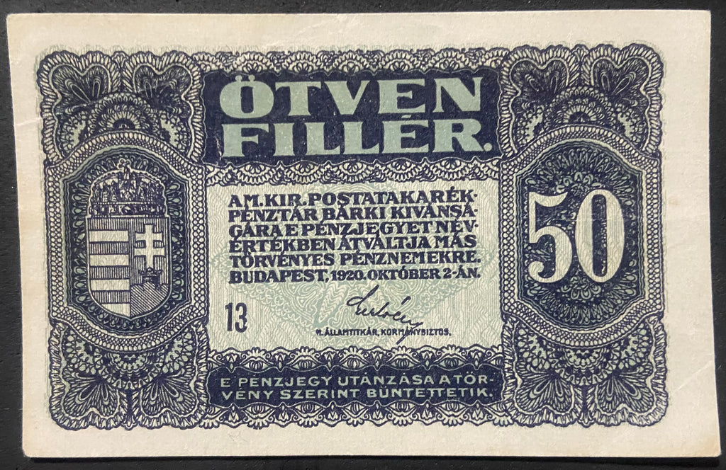 50 fillér - 1920