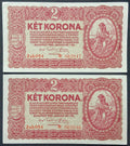 2 korona * - 1920 - Sorszámkövető