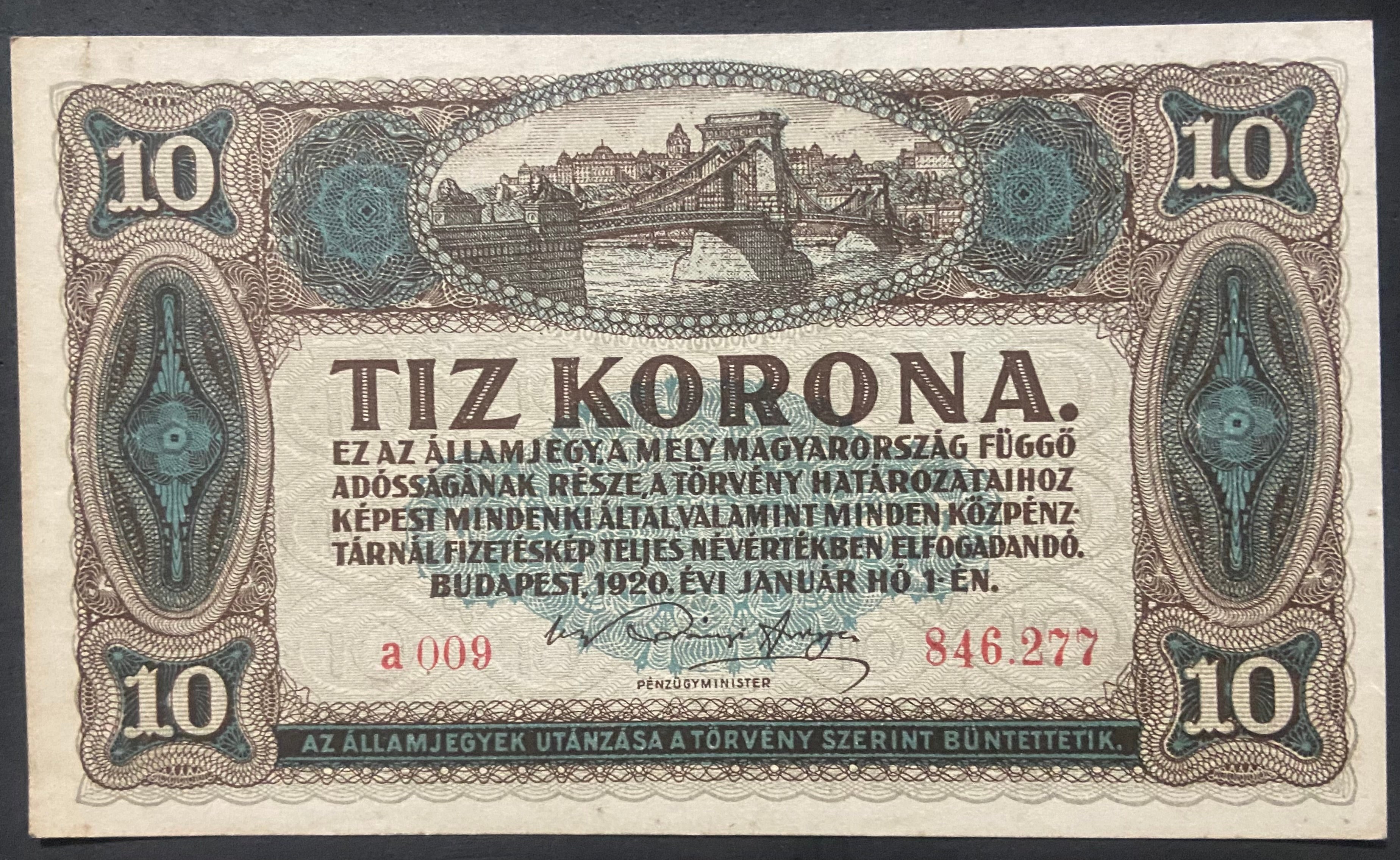 10 korona - 1920