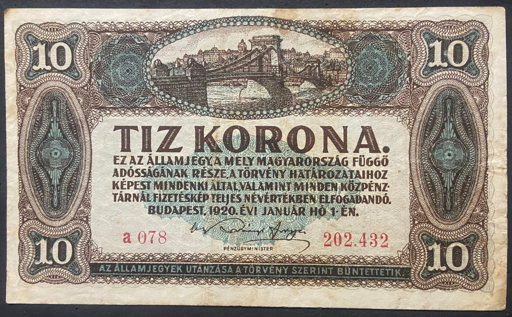 10 korona - 1920