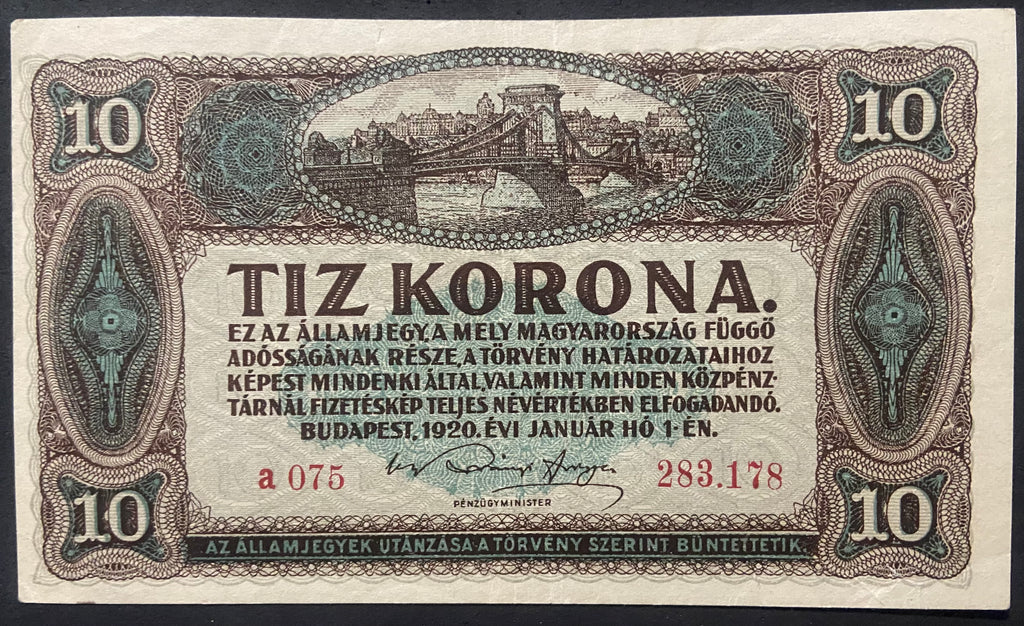 10 korona - 1920