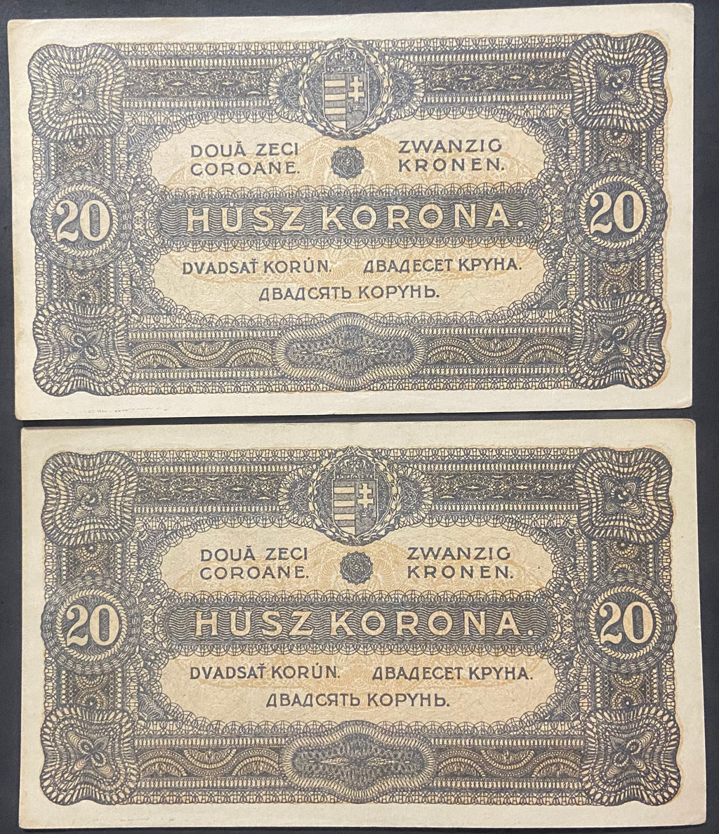 20 korona - 1920 - Sorszámkövető