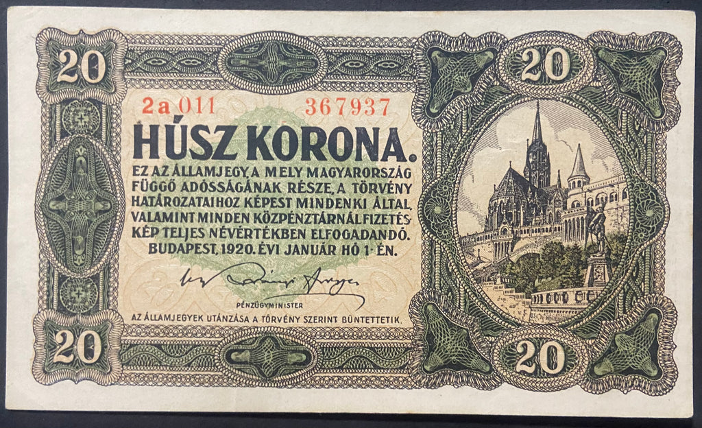 20 korona - 1920