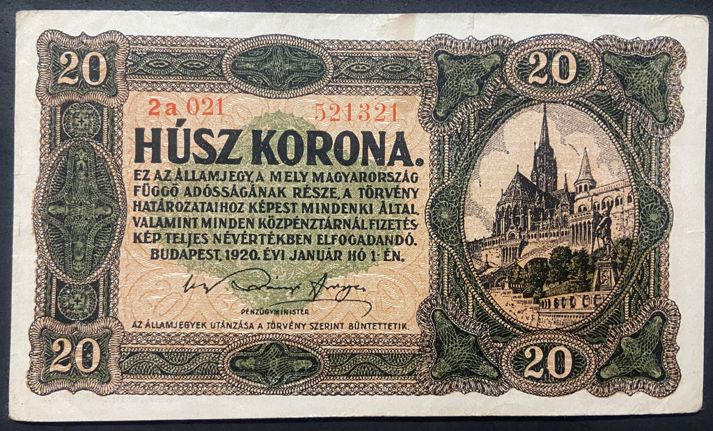 20 korona - 1920
