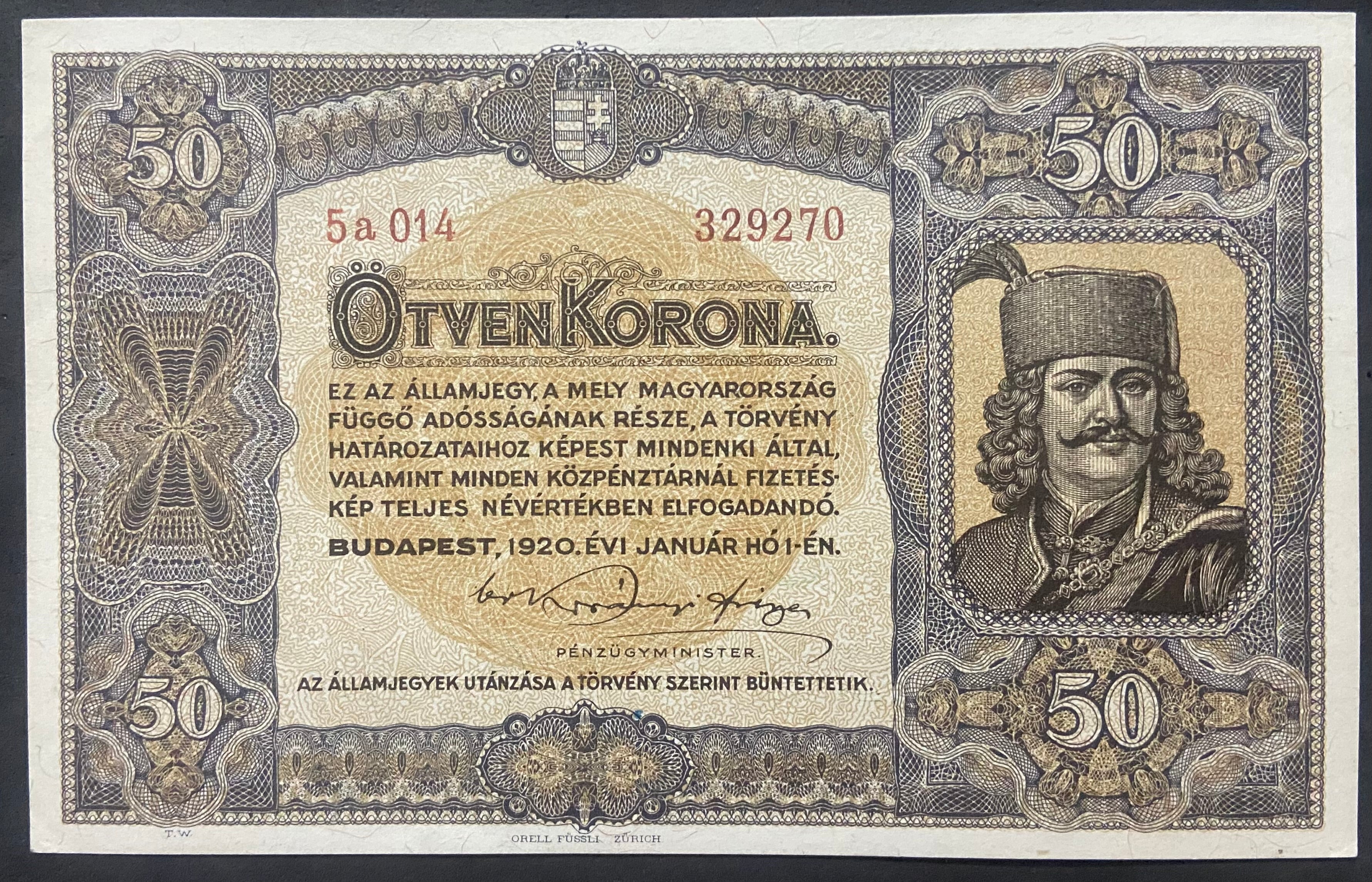 50 korona - 1920