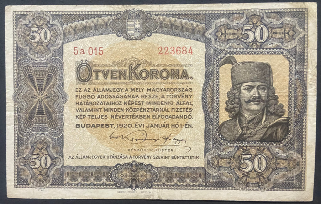 50 korona - 1920