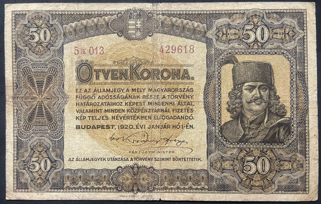 50 korona 1920