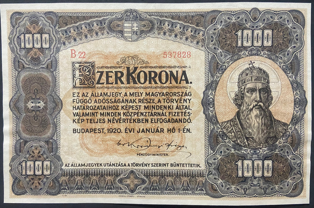 1000 korona - 1920