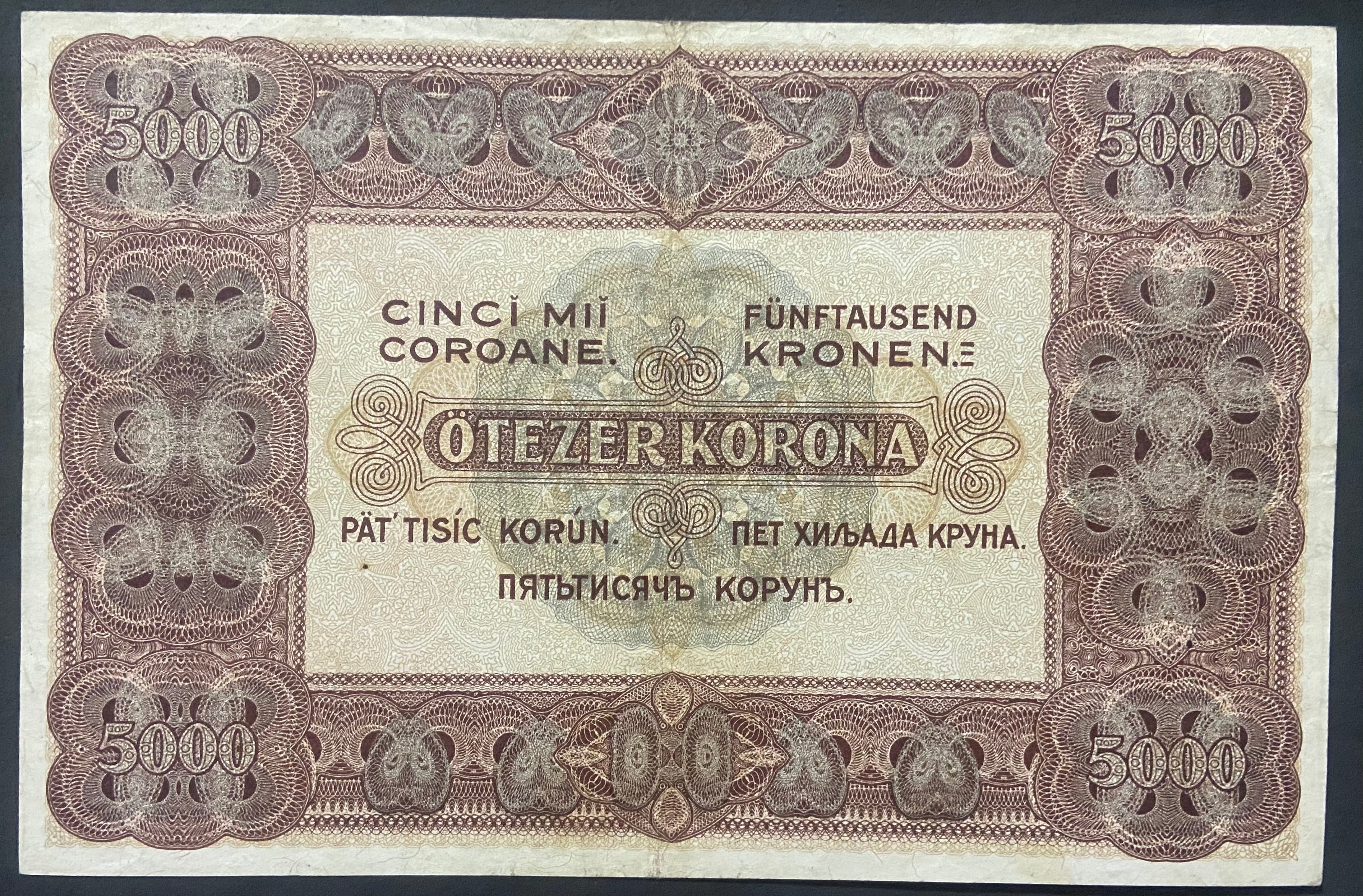 5000 korona - 1920